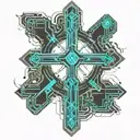 Religious Cross tattoo design idea