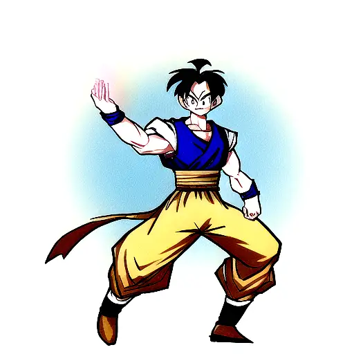 gohan from dragon ball  tattoo design idea