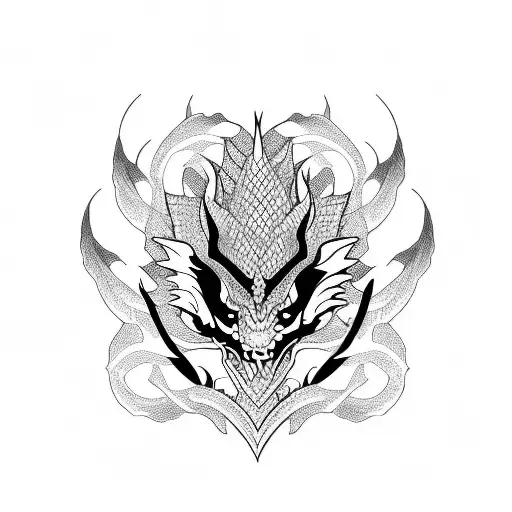 Dragon tattoo design idea