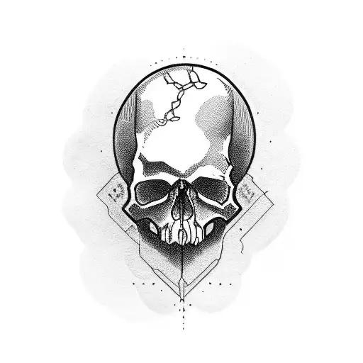 Skull tattoo design idea