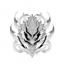 Dragon tattoo design idea