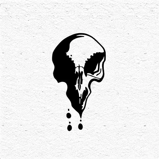 dinosaur skull tattoo design idea