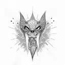 Teeth Bite tattoo design idea