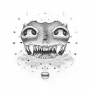 Teeth Bite tattoo design idea