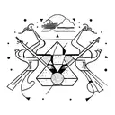 trio  tattoo design idea