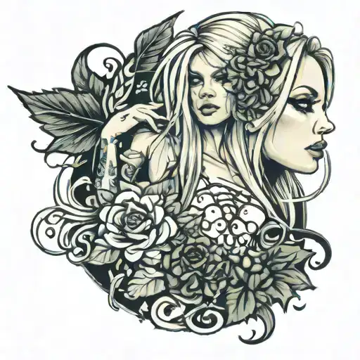 Avril Lavigne tattoo design idea