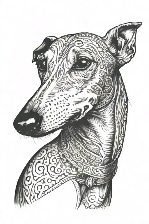 Greyhound  tattoo design idea