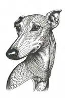 Greyhound  tattoo design idea