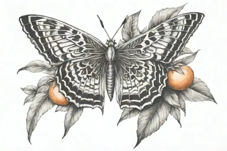 Mandarin tattoo design idea