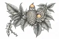 Mandarin tattoo design idea