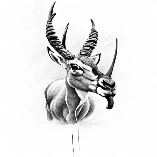 Springbok rugby  tattoo design idea