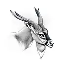 Springbok with Web Ellis trophy tattoo design idea