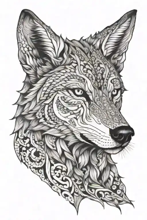 wolf, YHVH in hebraic idioma, names Helena Lis and Gabriel Henrique, biblical text Galatians 6:7  tattoo design idea