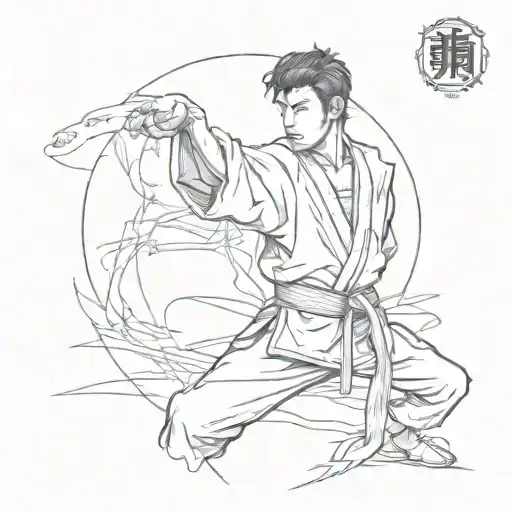 taekwondo tattoo design idea