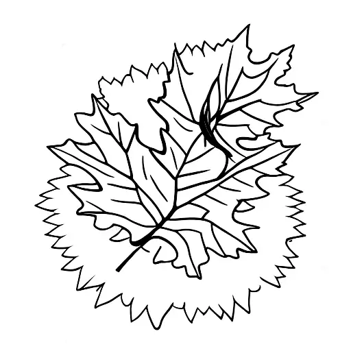 Maple Leaf tattoo design idea