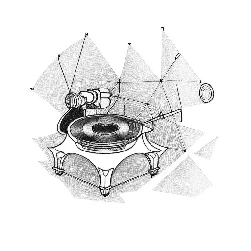 gramophone  tattoo design idea