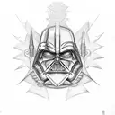 Darth nihilus and the Sith Wappen  tattoo design idea