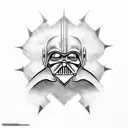 Darth nihilus and the Sith Wappen  tattoo design idea