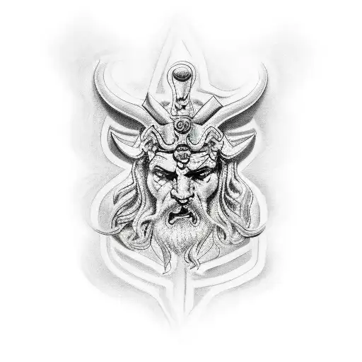 zeus tattoo design idea