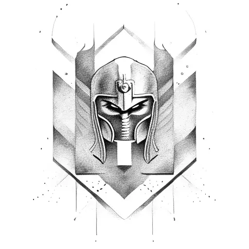 warrior spartan tattoo design idea