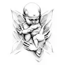 Modern Twist on Michelangelo's Sistine Chapel Fingers tattoo design idea