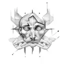 Modern Twist on Michelangelo's Sistine Chapel Fingers tattoo design idea