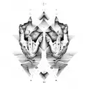 Modern Twist on Michelangelo's Sistine Chapel Fingers tattoo design idea