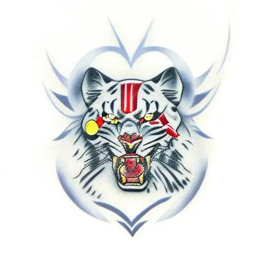 Vladimir Putin sucky panther tattoo design idea