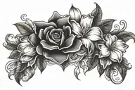 flower  tattoo design idea