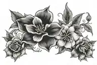 flower  tattoo design idea