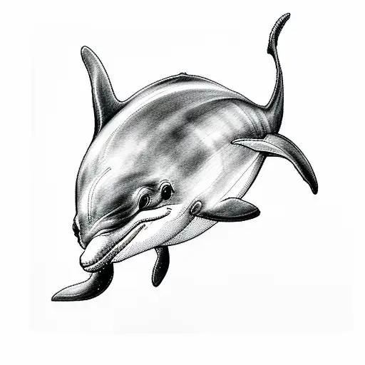 3 Dolphin  tattoo design idea