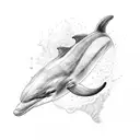 3 Dolphin  tattoo design idea