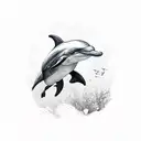 3 Dolphin  tattoo design idea