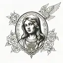 Saint Barbara tattoo design idea