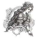 Saint Barbara tattoo design idea