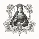 Saint Barbara tattoo design idea