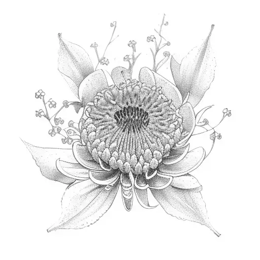 Chrysanthemum tattoo