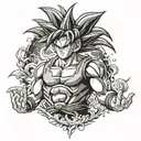 goku tattoo design idea