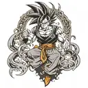 goku tattoo design idea