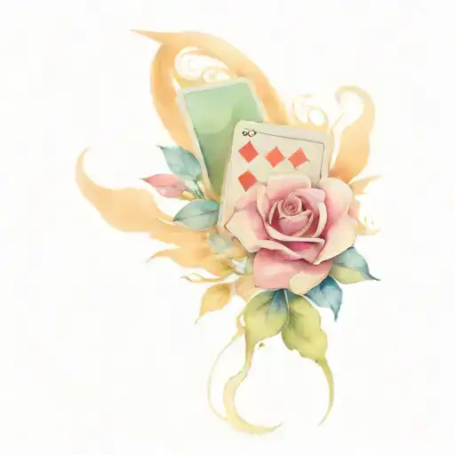 Gambling with life tattoo tattoo design idea