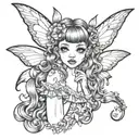 Melanie martinez fairy tattoo design idea
