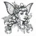 Melanie martinez fairy tattoo design idea