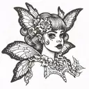 Melanie martinez fairy tattoo design idea