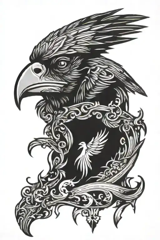 monkey head neck shoulders Main theme: ravens tattoo design idea