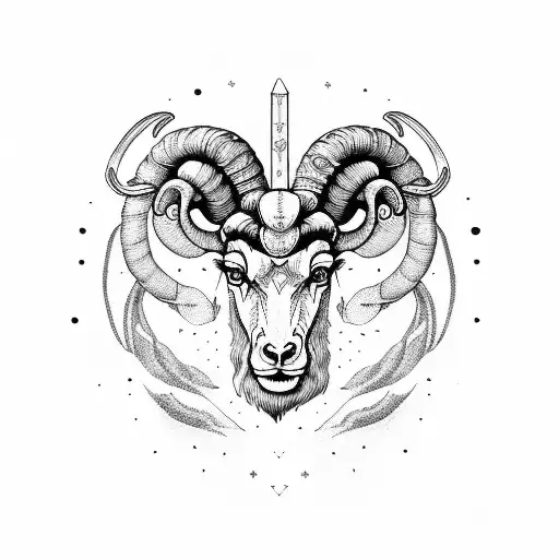 Aries ram tattoo design idea