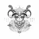 Aries ram tattoo design idea
