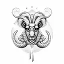 Aries ram tattoo design idea