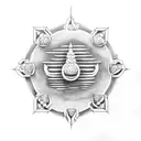 tamil temple with spartans  tattoo design idea