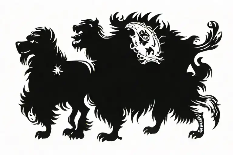 polish houses tattoo design idea