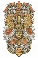 polish symbols representing strength tattoo design idea